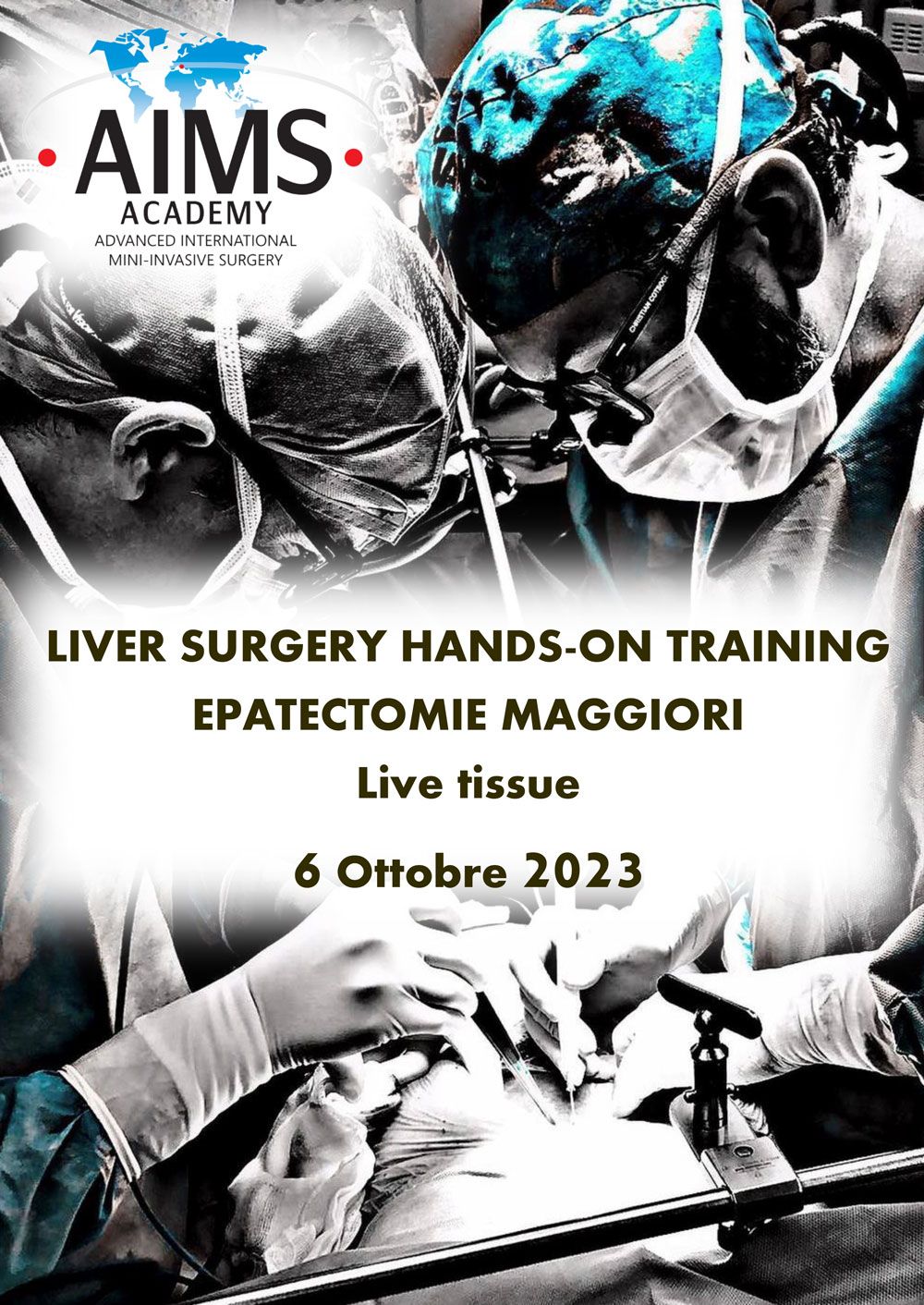 LIVER SURGERY HANDS-ON TRAINING EPATECTOMIE MAGGIORI Live tissue 6 Ottobre 2023